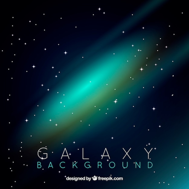 Bright galaxy background | Free Vector