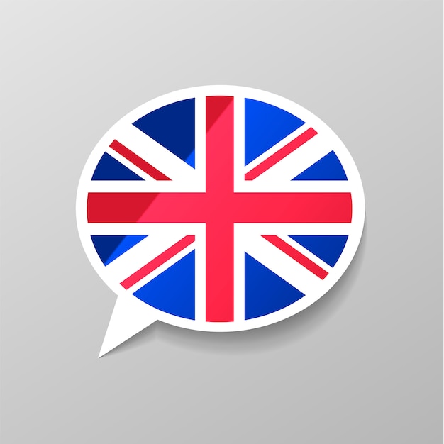 Bright glossy sticker in speech bubble shape with great ...