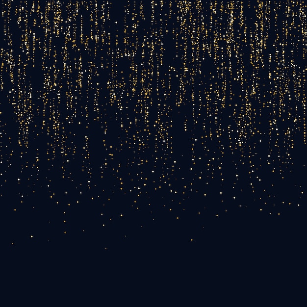 明るいイラストキラキラと輝く粒子のラインの魔法の雨 プレミアムベクター