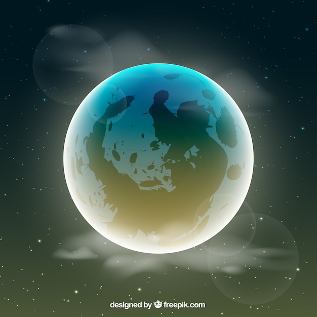 Bright moon background
