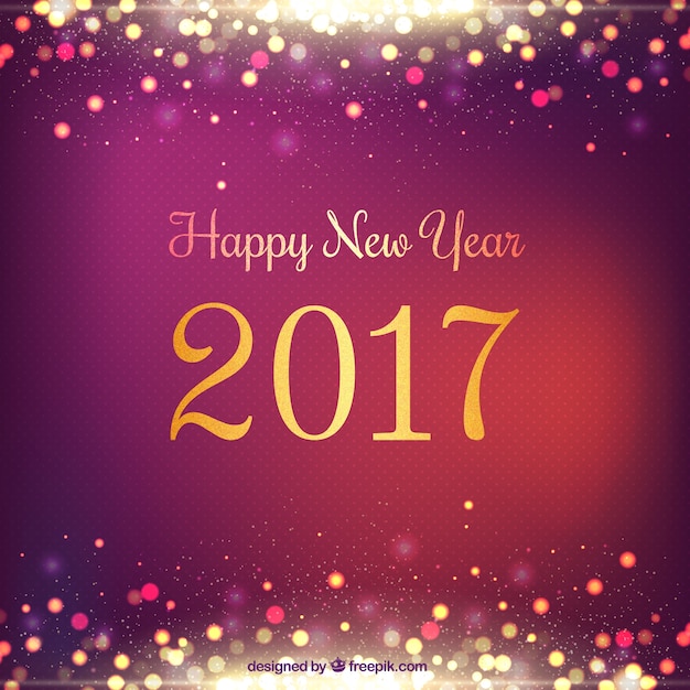 bright new year background in purple color Free Vector