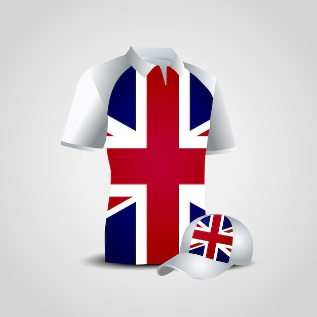 Download British flag design t shirt vector | Premium Vector