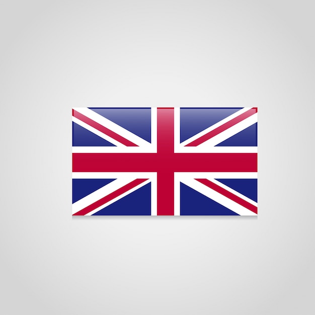 Download British flag design vector | Premium Vector