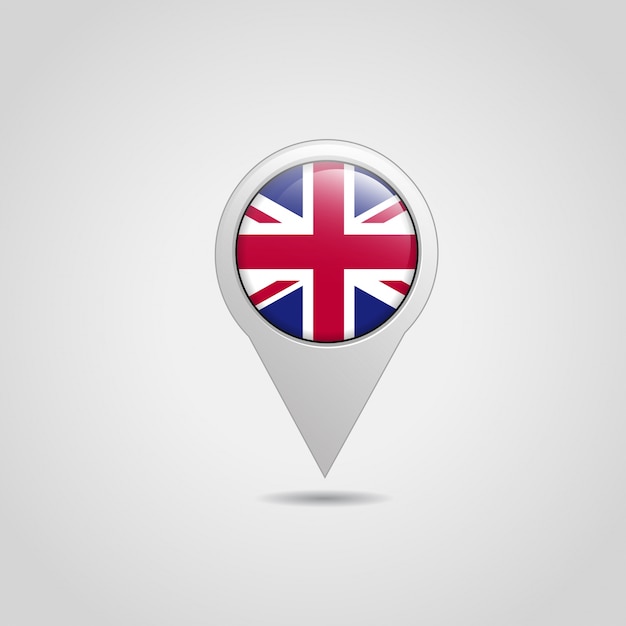 Download British flag navigation icon vector Vector | Premium Download