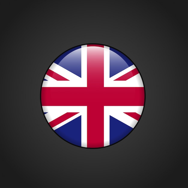 Download British flag rounded vector design | Premium Vector