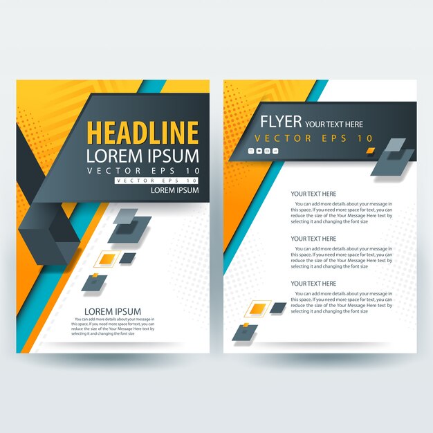 Brochure template design | Premium Vector