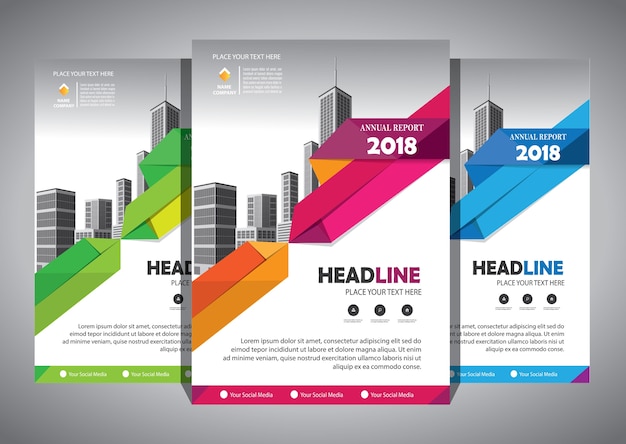 Premium Vector Brochure Template Layout Cover Design Annual Report