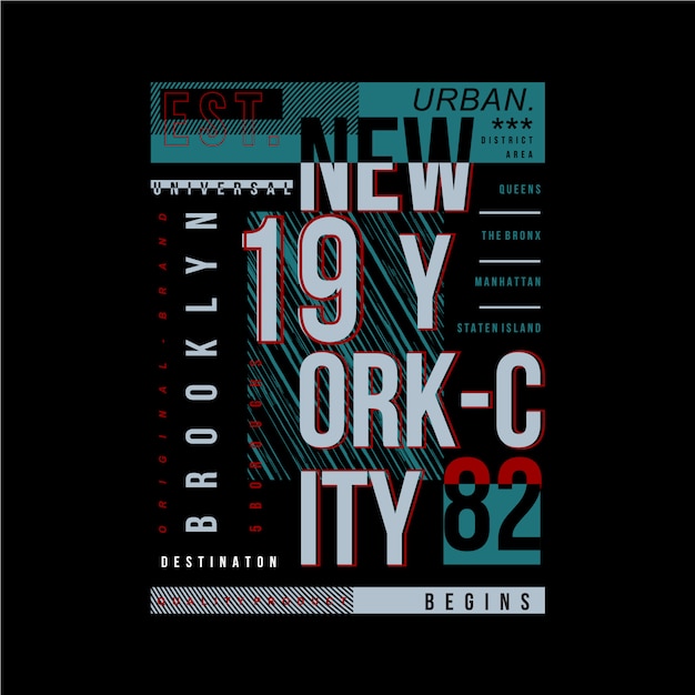 Download Free Brooklyn New York City Typography Vector Illustration For Print T Use our free logo maker to create a logo and build your brand. Put your logo on business cards, promotional products, or your website for brand visibility.