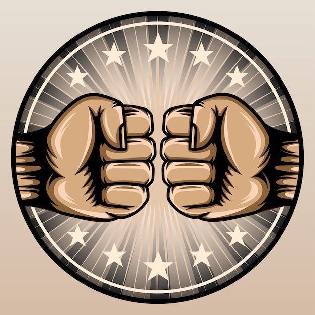 Premium Vector | Brotherhood hand fists.