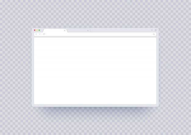 Download Premium Vector | Browser window mockup, abstract screen template with blank place. internet page ...