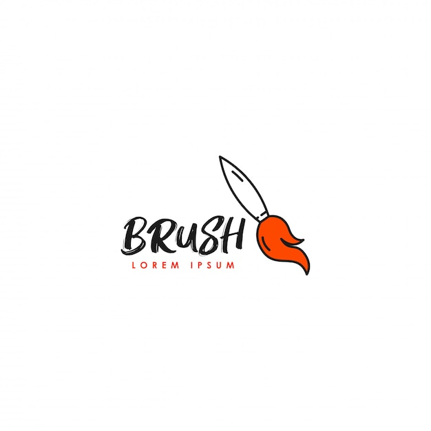 Premium Vector Brush Logo