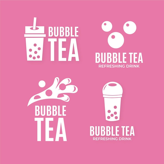 Free Vector Bubble Tea Logo Collection 9150