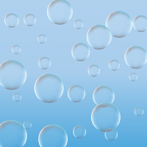 Bubbles pattern background | Premium Vector