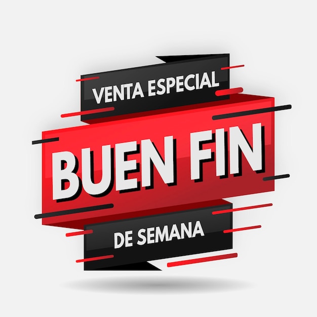 Free Vector Buen fin banner concept