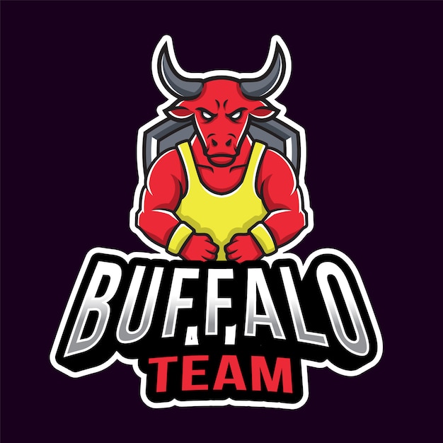Premium Vector | Buffalo sport logo template