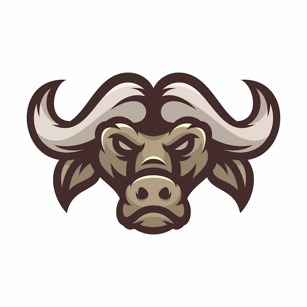 Premium Vector | Buffalo - vector logo/icon illustration mascot