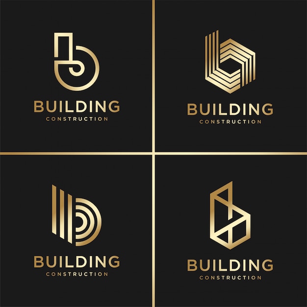 Download Free Building Logo Collection Golden Modern Concept Gradient Real Use our free logo maker to create a logo and build your brand. Put your logo on business cards, promotional products, or your website for brand visibility.
