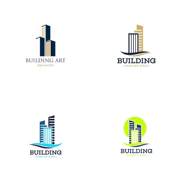 Premium Vector | Building logo collection