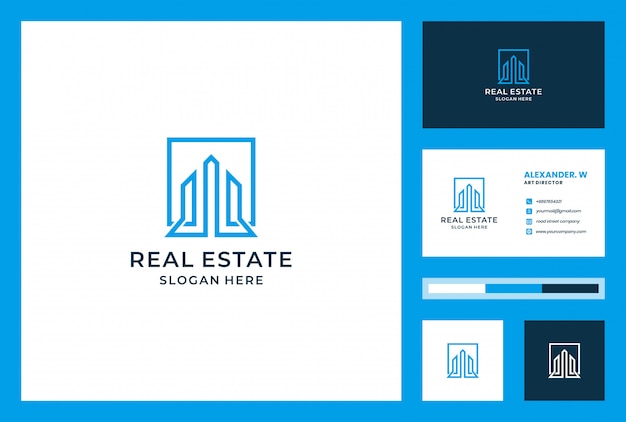 Download Free Building Logo Design With Business Card Can Be Used For Real Use our free logo maker to create a logo and build your brand. Put your logo on business cards, promotional products, or your website for brand visibility.
