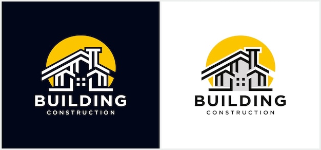 Premium Vector | Building logo modern real estate construction work ...