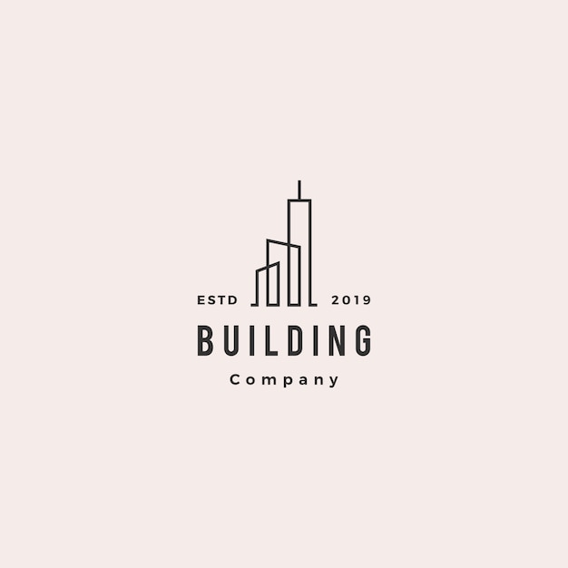 Download Free Building Logo Vintage Retro Hipster Premium Vector Use our free logo maker to create a logo and build your brand. Put your logo on business cards, promotional products, or your website for brand visibility.