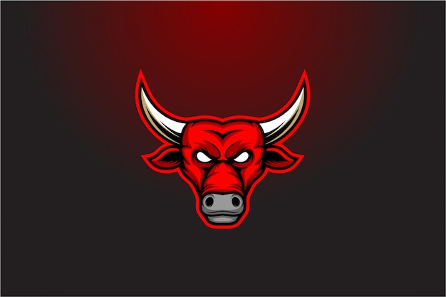 Premium Vector Bull Head Vector Red Bull Logo
