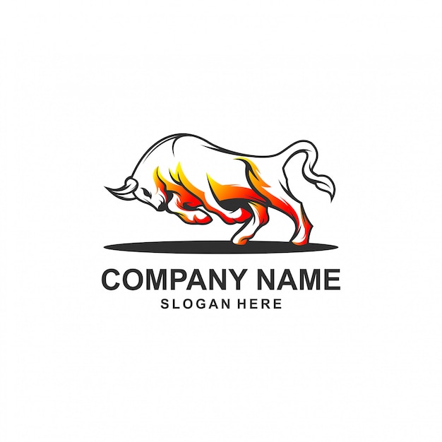 Premium Vector | Bull logo design premium illustration