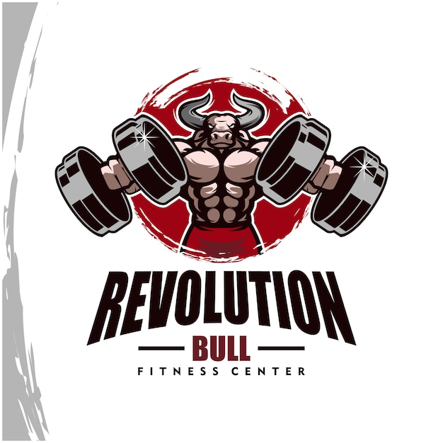 Download Free Bull With Strong Body Fitness Club Or Gym Logo Premium Vector Use our free logo maker to create a logo and build your brand. Put your logo on business cards, promotional products, or your website for brand visibility.