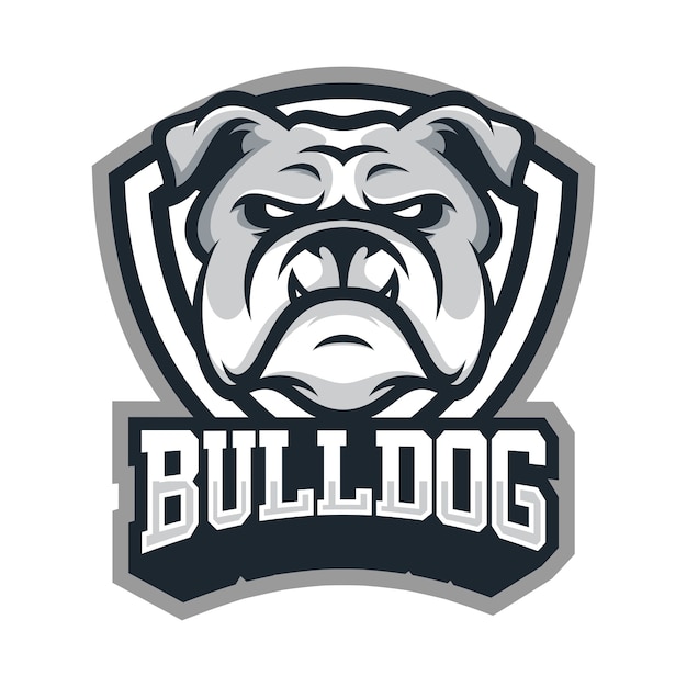 Premium Vector | Bulldog animal sport mascot head logo vector