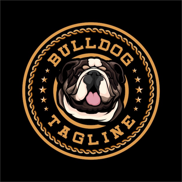 Download Free Bulldog Dog Logo Badge Premium Vector Use our free logo maker to create a logo and build your brand. Put your logo on business cards, promotional products, or your website for brand visibility.