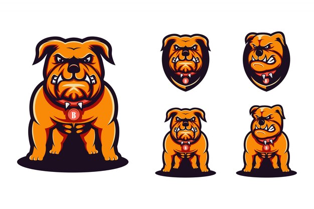 Bulldog logo awesome | Premium Vector