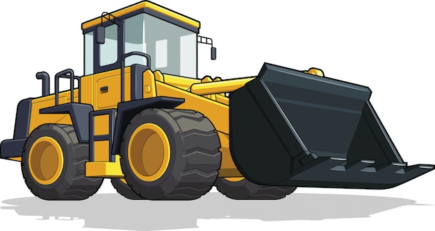 Premium Vector | Bulldozer Illustration