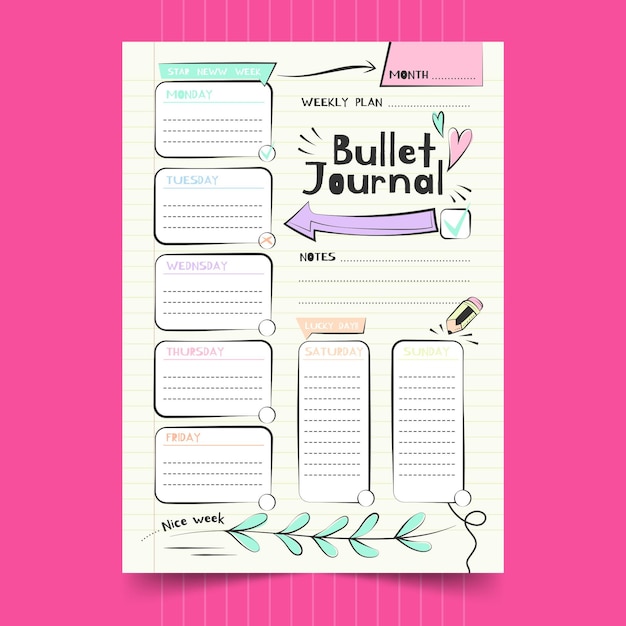 bullet journal lesson planner