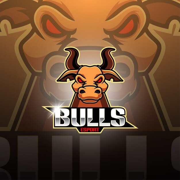 Download Free Bulls Esport Mascot Logo Design Premium Vector Use our free logo maker to create a logo and build your brand. Put your logo on business cards, promotional products, or your website for brand visibility.