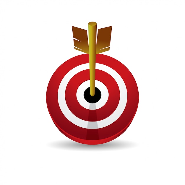 Download Bullseye 3d vector icon front view | Premium Vector