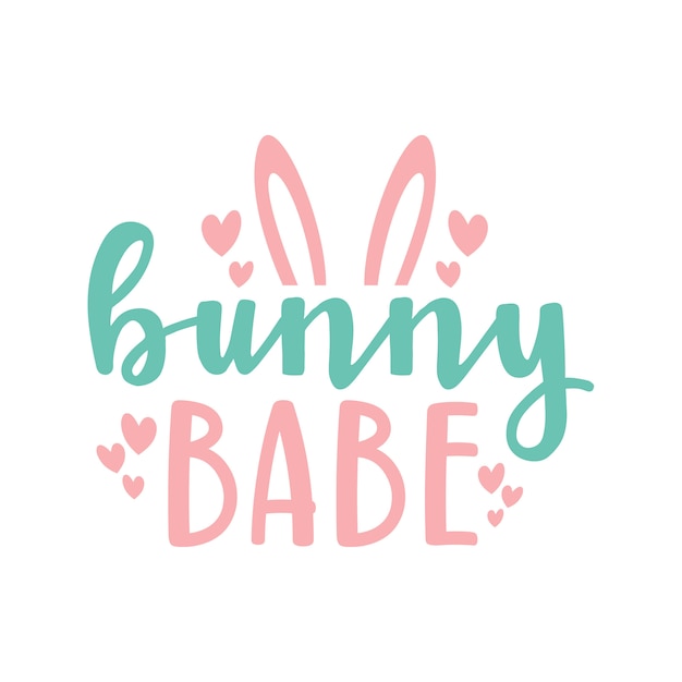 Premium Vector | Bunny babe