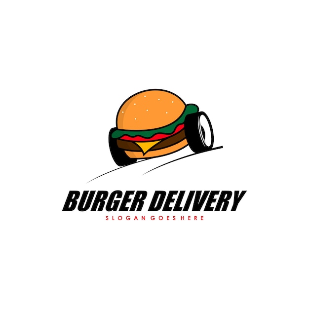 Download Free Burger Delivery Logo Premium Vector Use our free logo maker to create a logo and build your brand. Put your logo on business cards, promotional products, or your website for brand visibility.