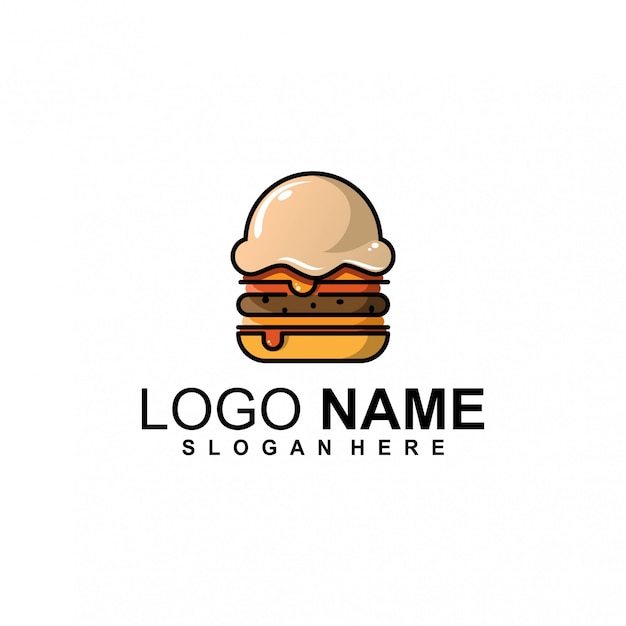 Download Free Burger Ice Cream Logo Design Premium Vector Use our free logo maker to create a logo and build your brand. Put your logo on business cards, promotional products, or your website for brand visibility.