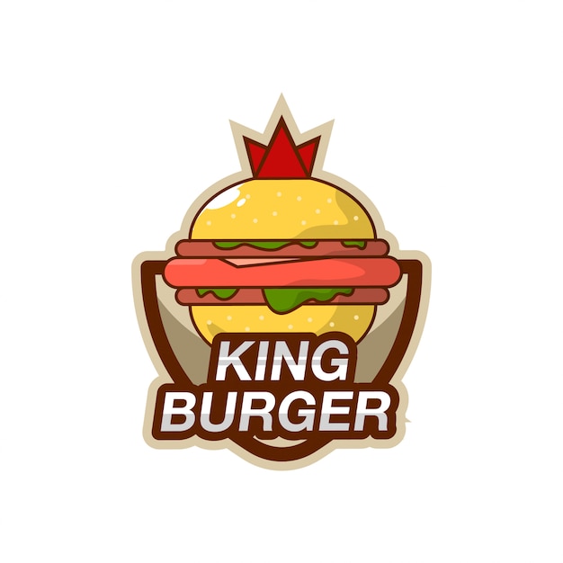 バーガーキングのロゴ プレミアムベクター