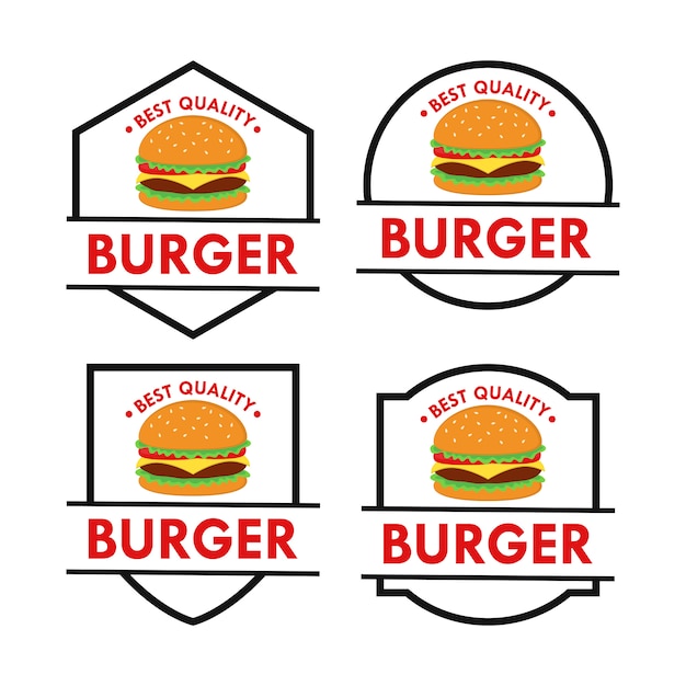 Download Free Burger Logo Design Vector Set Premium Vector Use our free logo maker to create a logo and build your brand. Put your logo on business cards, promotional products, or your website for brand visibility.