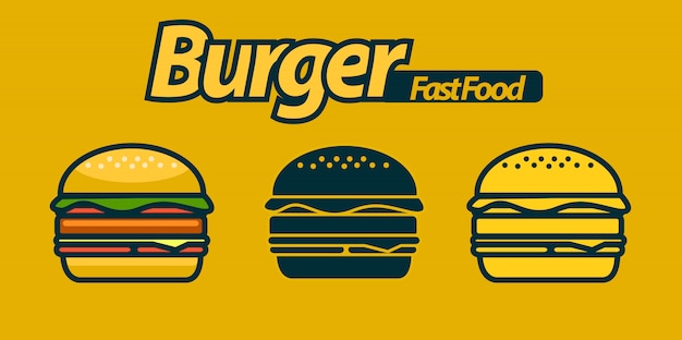 Download Free Burger Logo Set Premium Vector Use our free logo maker to create a logo and build your brand. Put your logo on business cards, promotional products, or your website for brand visibility.