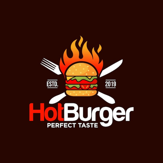 Download Design Sticker Stall Burger Logo Design Free PSD - Free PSD Mockup Templates