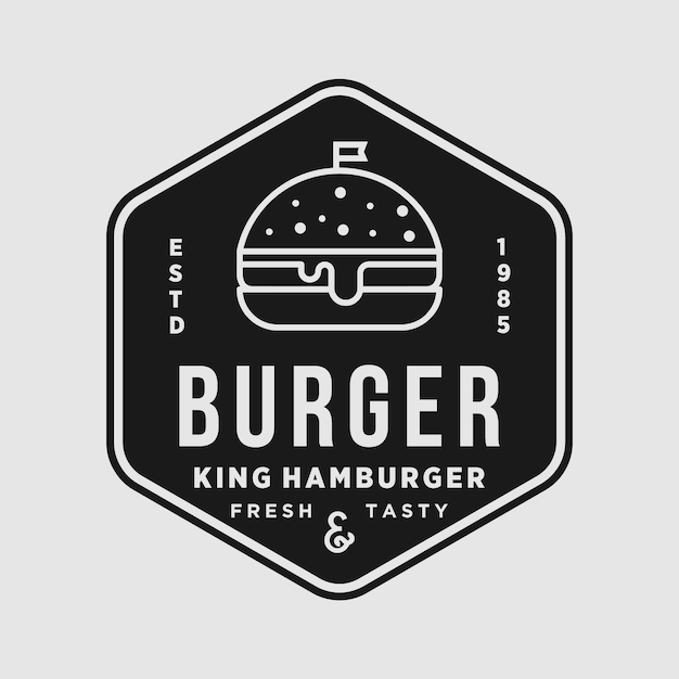 Download Free Burger Vintage Shop Vector Element Design Logo Illustration Use our free logo maker to create a logo and build your brand. Put your logo on business cards, promotional products, or your website for brand visibility.