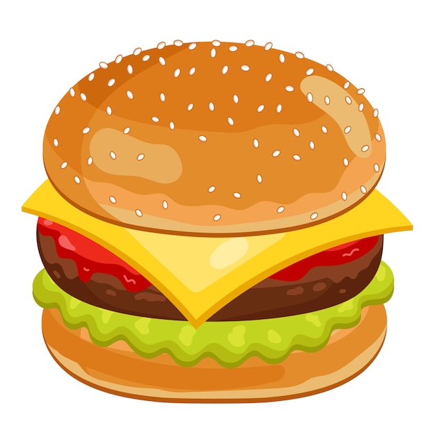 Download Free Burger On White Premium Vector Use our free logo maker to create a logo and build your brand. Put your logo on business cards, promotional products, or your website for brand visibility.