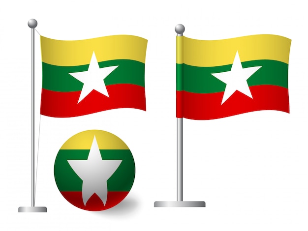 Флаг Бирмы Фото