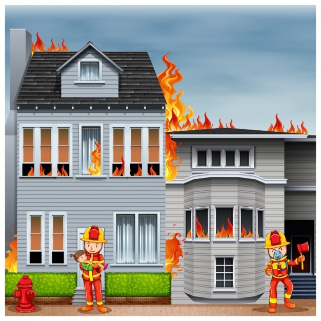 free clipart house on fire - photo #31
