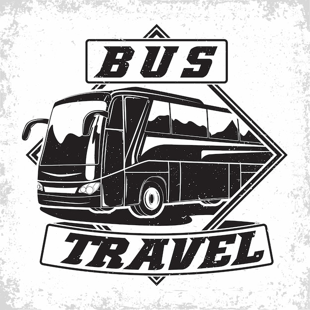 bus travel company logo