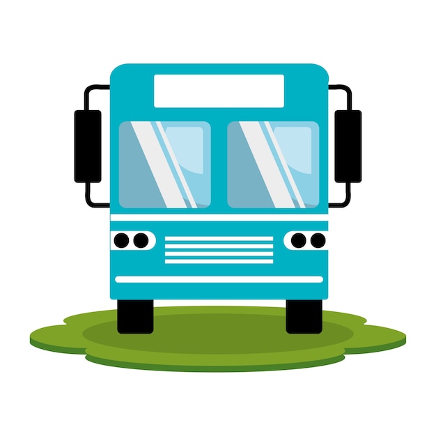 プレミアムベクター バス旅行サービスのパブリックベクターイラストデ ザイン