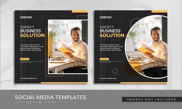 Premium Vector | Busines social media post template 11