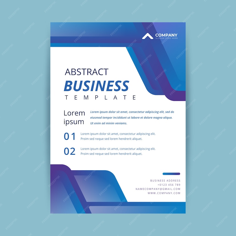 Free Vector | Business abstract flyer template
